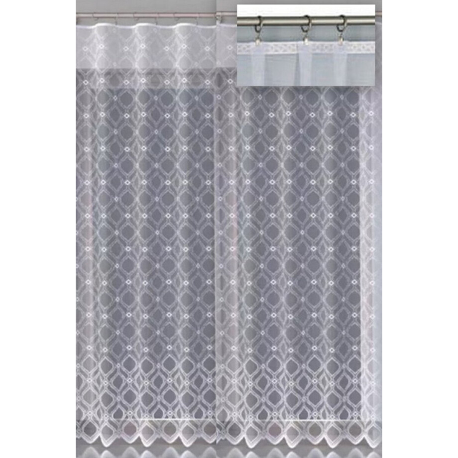 Wisan Lucky jacquard vitrage Gordijn 400 x 250 cm - Curtains - hoogwaardig jacquardgordijn- wit- 400 x 250 cm Wisan Lucky jacquard vitrage Gordijn 400 x 250 cm - Curtains - hoogwaardig jacquardgordijn- wit- 400 x 250 cm afbeelding 1