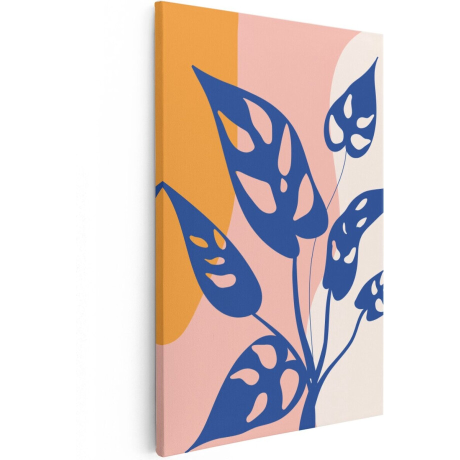 Artaza Canvas Schilderij Blauwe Plant - Abstract - 40x60 - Foto Op Canvas - Canvas Print afbeelding 1