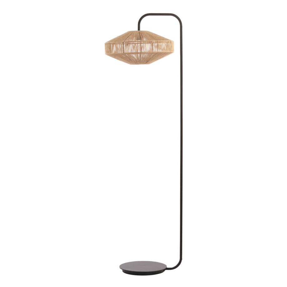 Light & Living Vloerlamp 'Lyra' 164cm, kleur Naturel Light & Living Vloerlamp 'Lyra' 164cm, kleur Naturel afbeelding