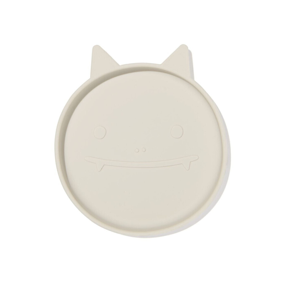 HEMA HEMA Kinderbordje Ø16cm Monster Siliconen Beige (beige) afbeelding 1