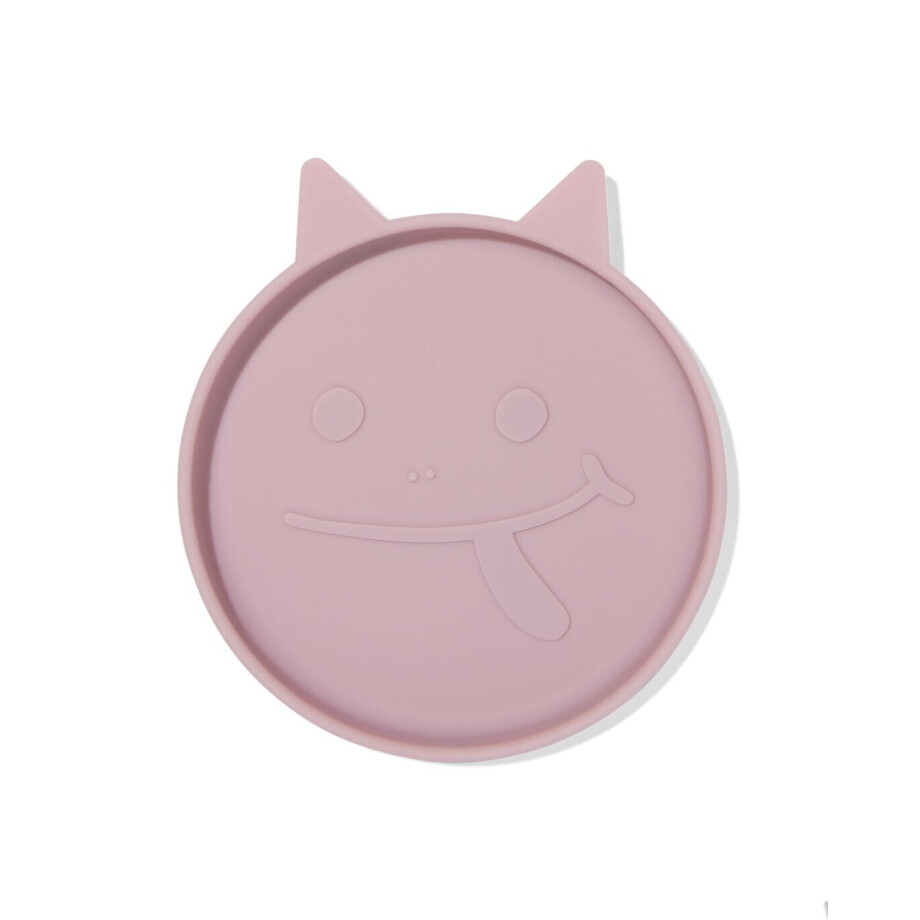 HEMA HEMA Kinderbordje Ø16cm Monster Siliconen Roze (roze) afbeelding 1