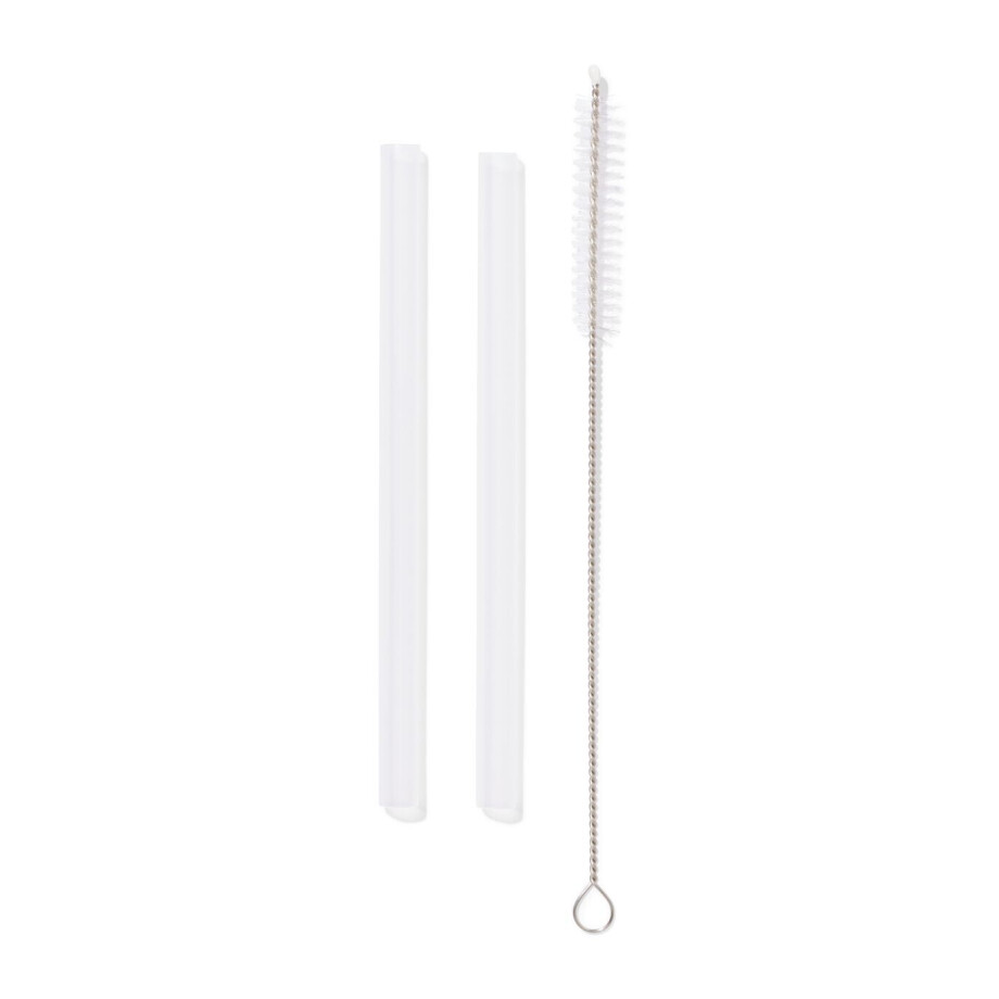 HEMA HEMA Rietjes Met Schoonmaakborstel Voor Waterflessen Van 430ml En 350ml (transparant) HEMA HEMA Rietjes Met Schoonmaakborstel Voor Waterflessen Van 430ml En 350ml (transparant) afbeelding 1