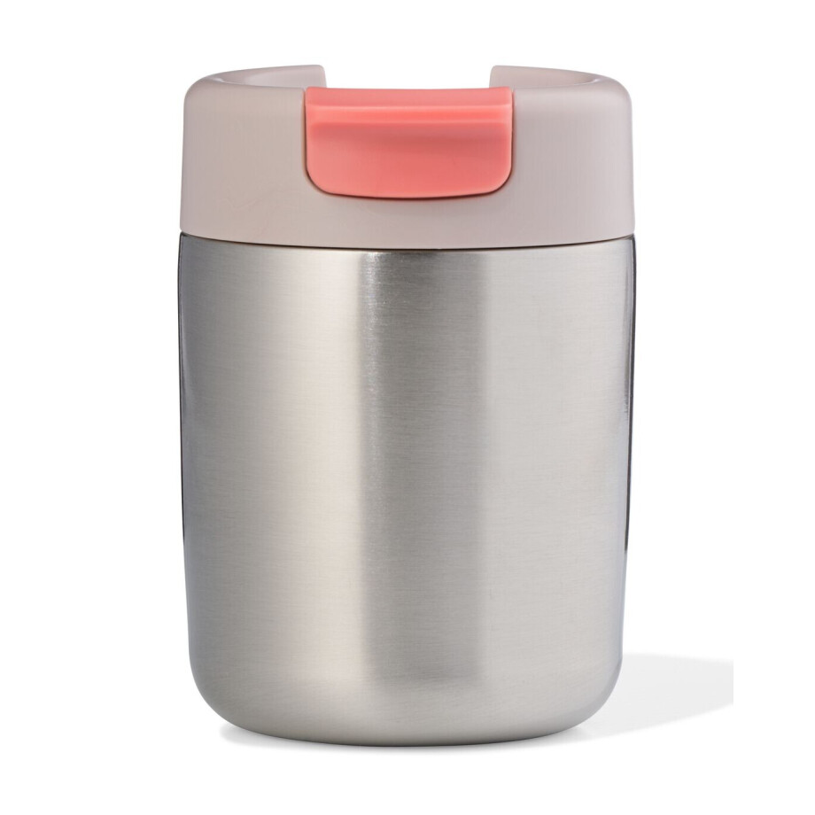 HEMA HEMA Koffiebeker To Go 300ml Rvs Metallic (grijs metallic) afbeelding 1