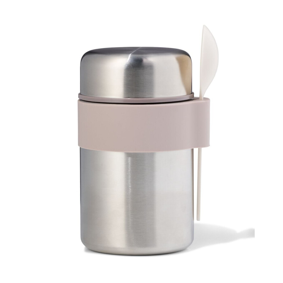 HEMA HEMA Voedselcontainer 450ml Rvs (grijs metallic) HEMA HEMA Voedselcontainer 450ml Rvs (grijs metallic) afbeelding 1