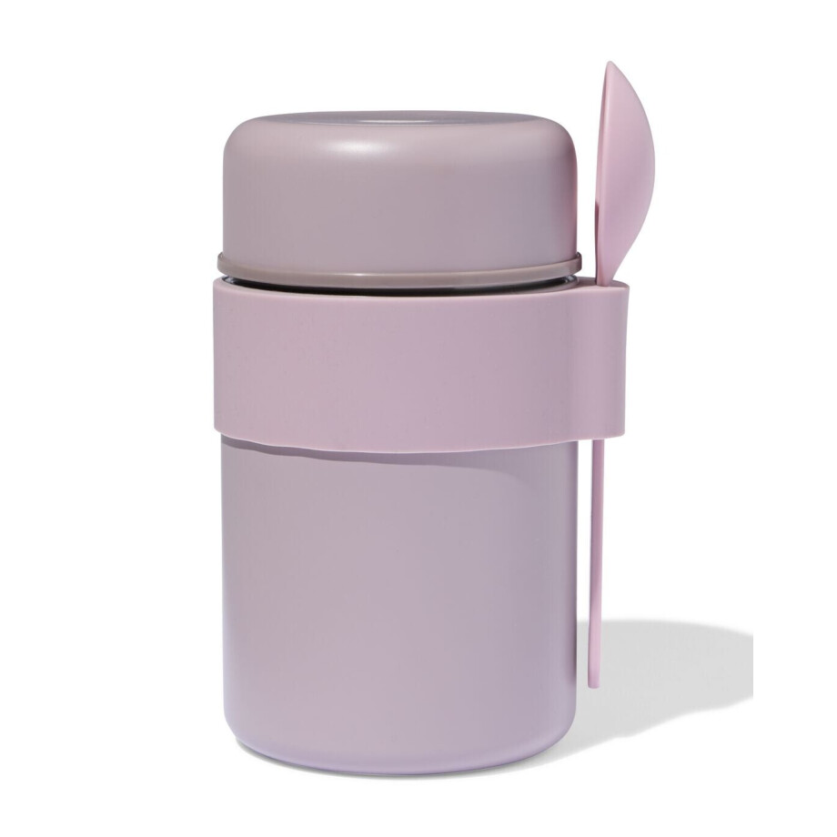 HEMA HEMA Voedselcontainer 450ml Rvs Roze (roze) HEMA HEMA Voedselcontainer 450ml Rvs Roze (roze) afbeelding 1