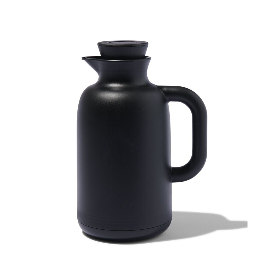 HEMA HEMA Isoleerkan 1L Thermobinkie Zwart (zwart) HEMA HEMA Isoleerkan 1L Thermobinkie Zwart (zwart) afbeelding 1