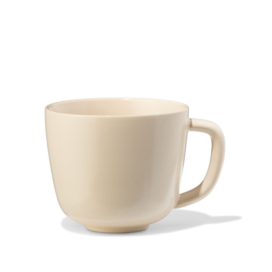 HEMA HEMA Cappuccinomok 325ml PUUR Reactief Glazuur Gebroken Wit (gebroken wit) afbeelding 1