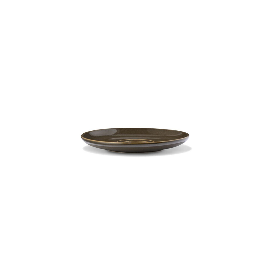 HEMA HEMA Schotel Ø14.1cm Puur Aardewerk Donkerbruin (donkerbruin) afbeelding 1