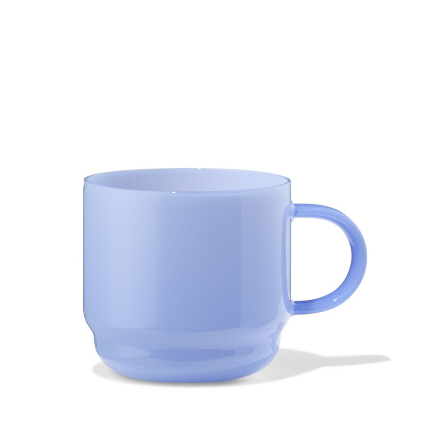 HEMA HEMA Mok 260ml Opaque Borosilicaatglas (blauw) HEMA HEMA Mok 260ml Opaque Borosilicaatglas (blauw) afbeelding 1