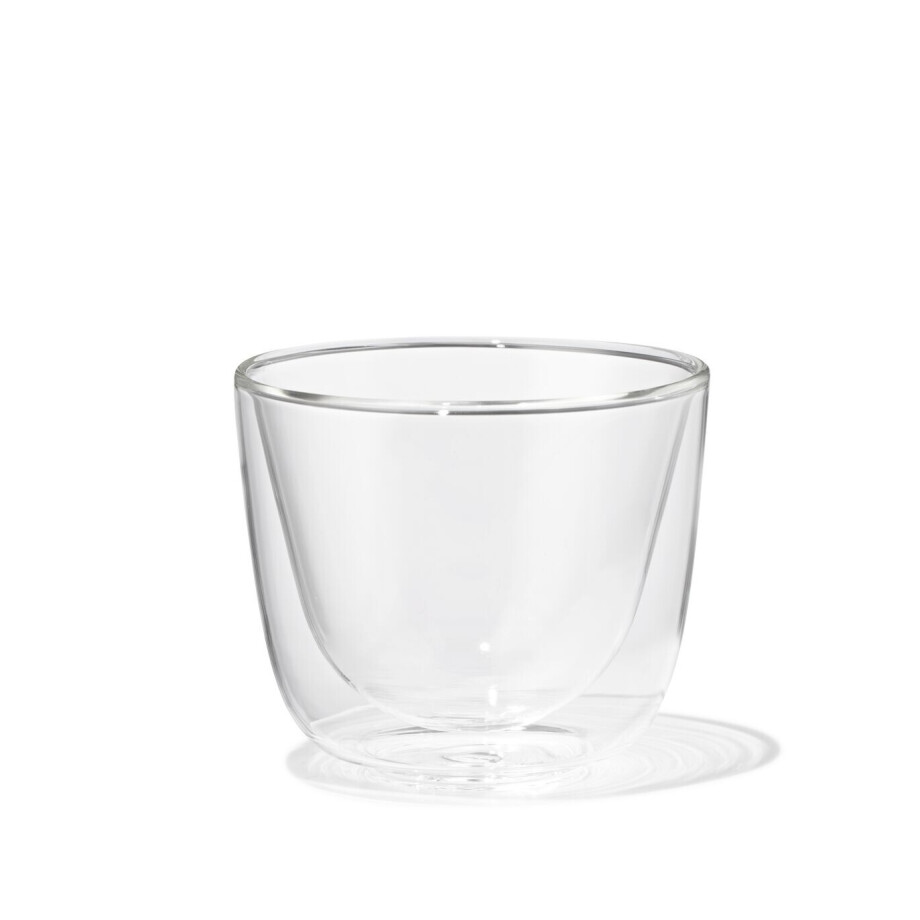 HEMA HEMA Mok 180ml Borosilicaatglas Dubbelwandig (transparant) HEMA HEMA Mok 180ml Borosilicaatglas Dubbelwandig (transparant) afbeelding 1