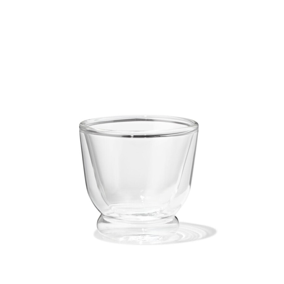 HEMA HEMA Espressomok 100ml Borosilicaatglas Dubbelwandig Stapelbaar (transparant) afbeelding 1