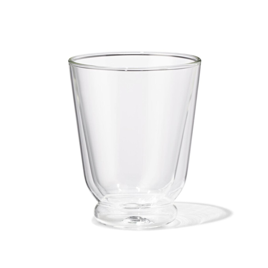 HEMA HEMA Mok 330ml Borosilicaatglas Dubbelwandig (transparant) afbeelding 1