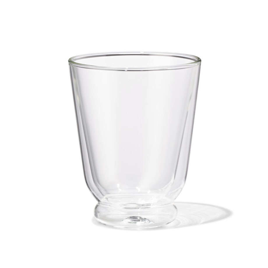 HEMA HEMA Mok 330ml Borosilicaatglas Dubbelwandig (transparant) HEMA HEMA Mok 330ml Borosilicaatglas Dubbelwandig (transparant) afbeelding 1