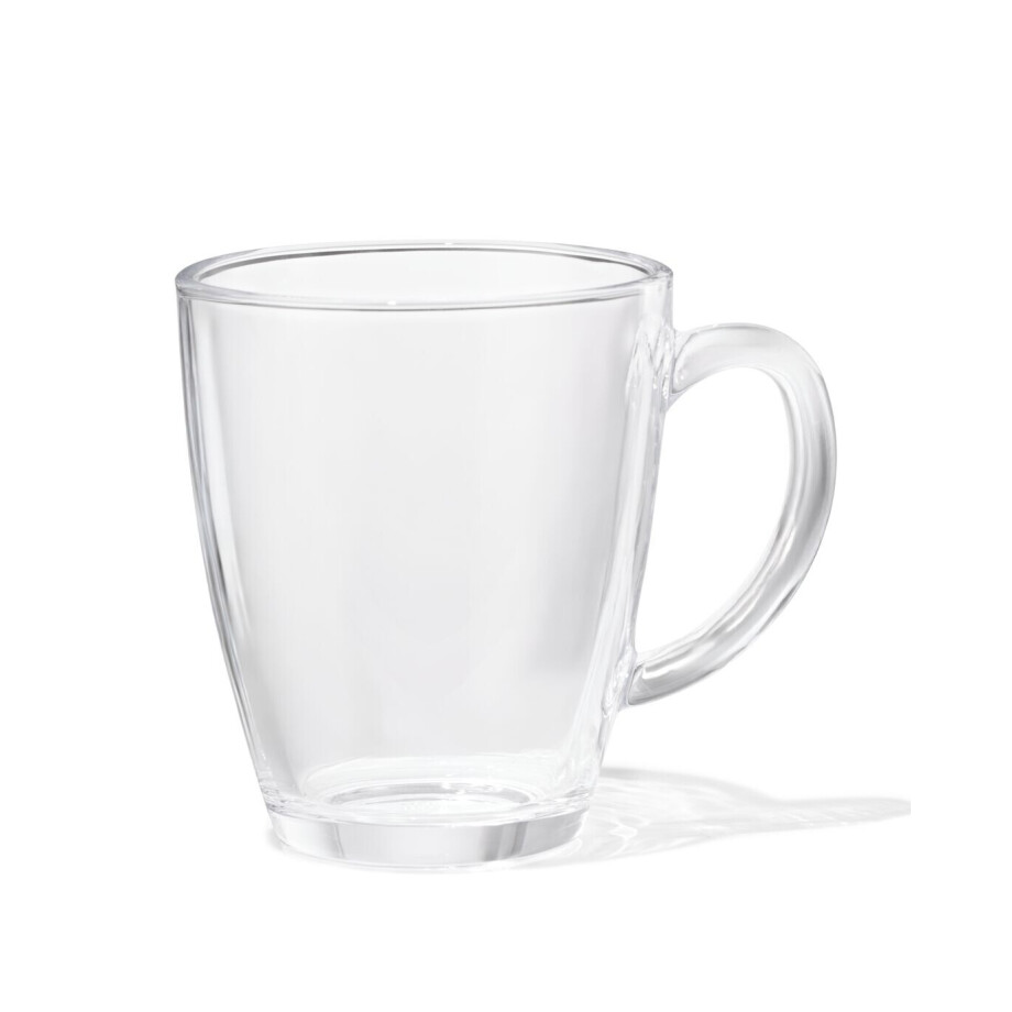 HEMA HEMA Mok 375ml Glas (transparant) afbeelding 1