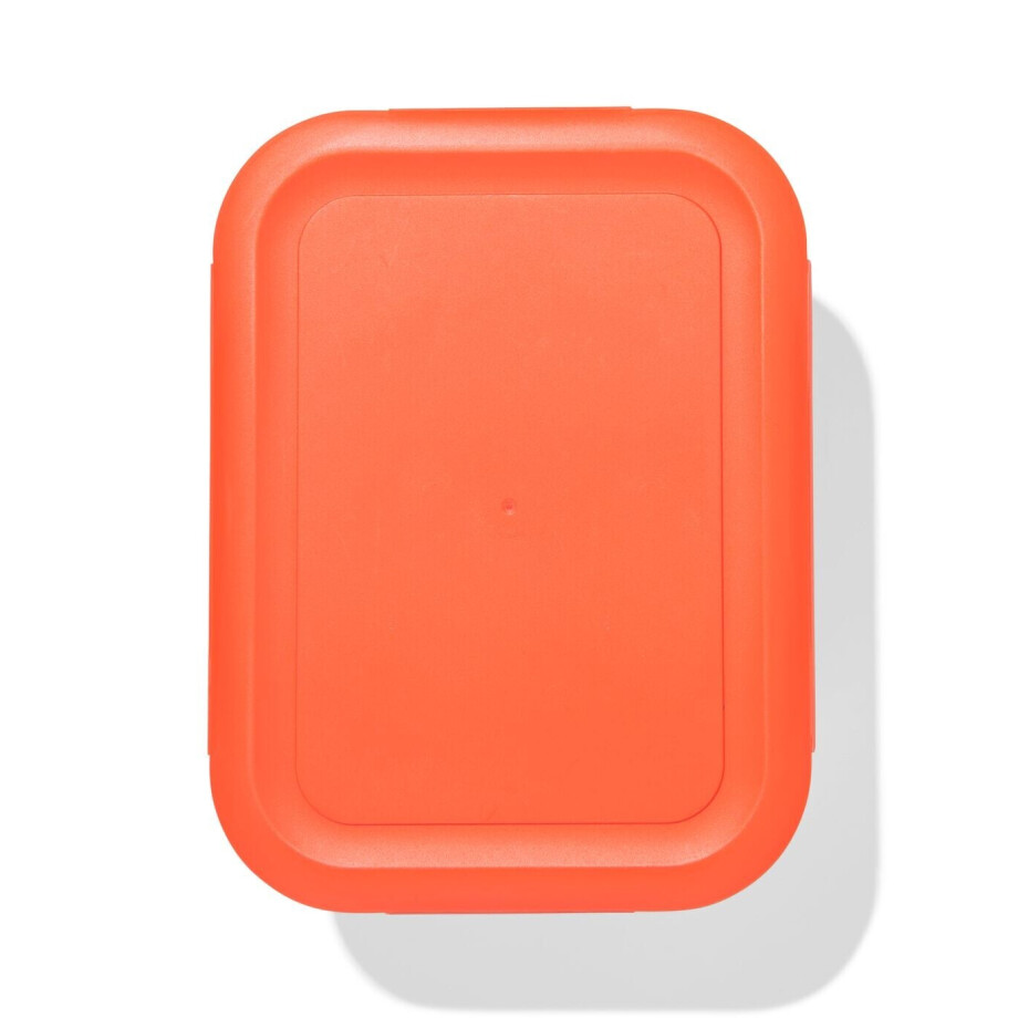 HEMA HEMA Lunchbox 19.8x14.8x8cm Rood-beige HEMA HEMA Lunchbox 19.8x14.8x8cm Rood-beige afbeelding