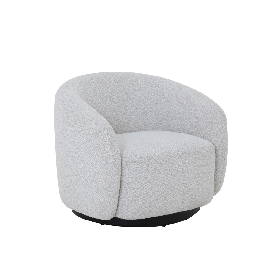 Tower Living Draaifauteuil 'Belfast' Bouclé, kleur Ivory afbeelding 1