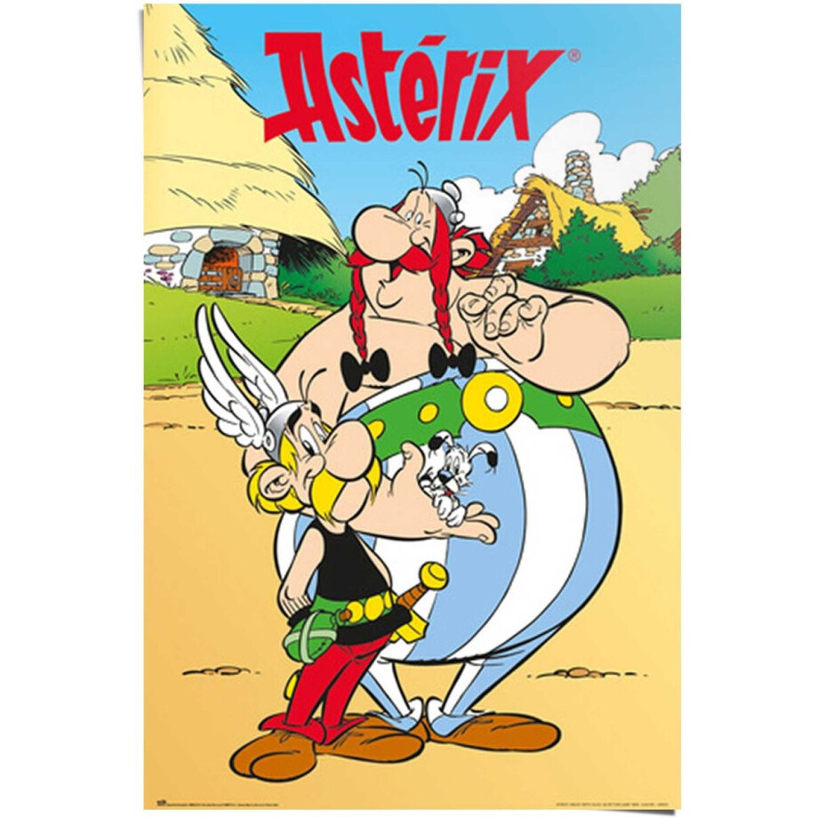 Poster Asterix and Obelix - 91,5 x 61cm - Papier - REINDERS afbeelding 1