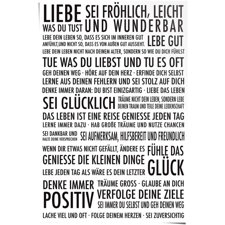 Poster - 91,5x61cm - Papier - REINDERS afbeelding 1