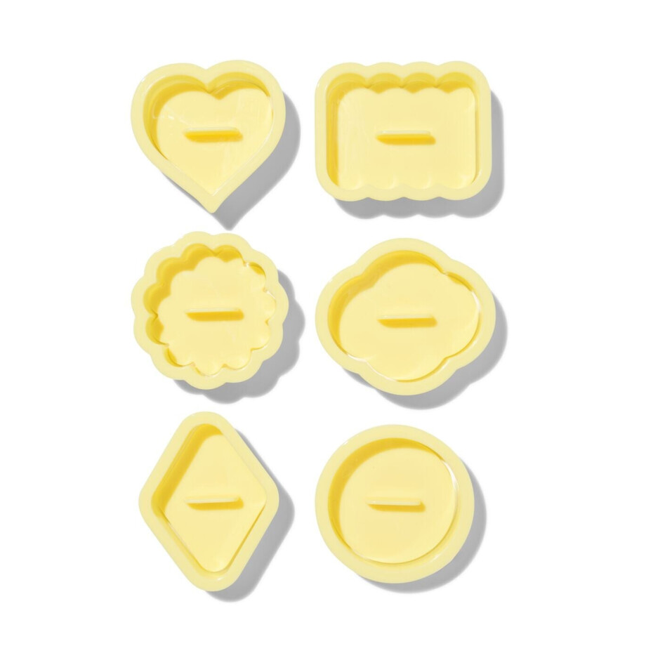 HEMA HEMA Uitsteekvormen Figuurtjes - 6 Stuks (geel) afbeelding 1