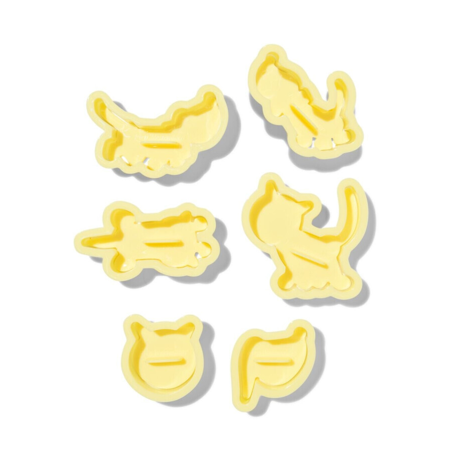 HEMA HEMA Takkie En Siepie Uitsteekvormen - 6 Stuks (geel) HEMA HEMA Takkie En Siepie Uitsteekvormen - 6 Stuks (geel) afbeelding 1