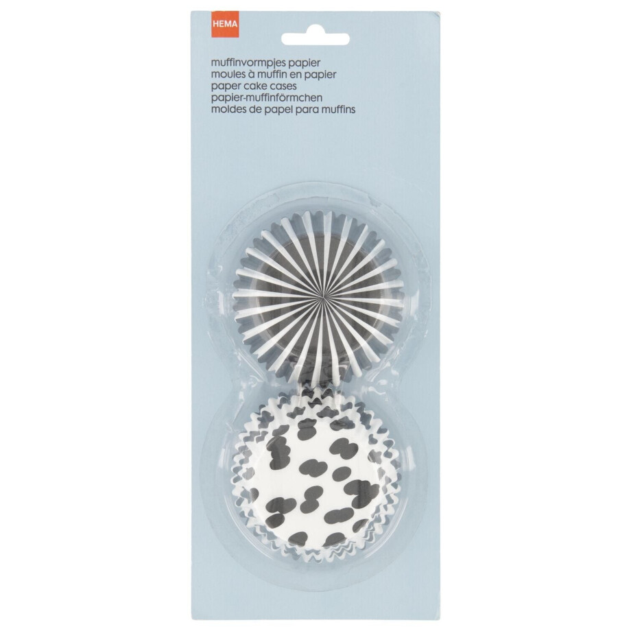 HEMA HEMA Muffinvormpjes - 150 Stuks (grijs) afbeelding 1