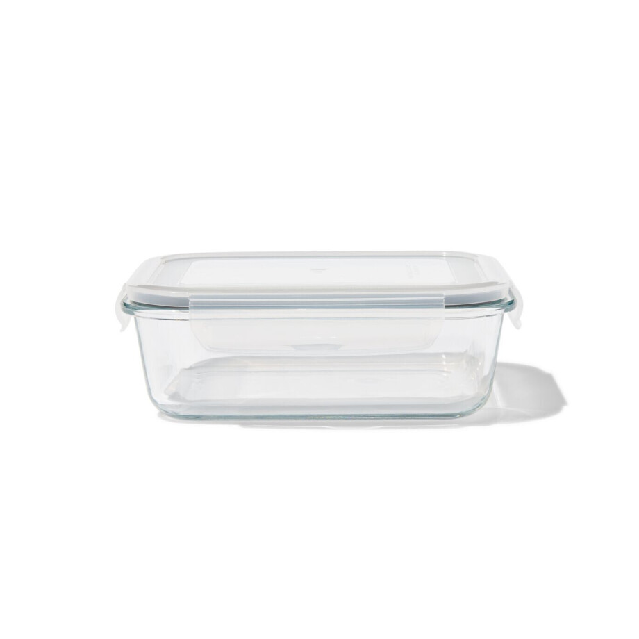HEMA HEMA Glazen Clipdoos 1L (transparant) HEMA HEMA Glazen Clipdoos 1L (transparant) afbeelding 1