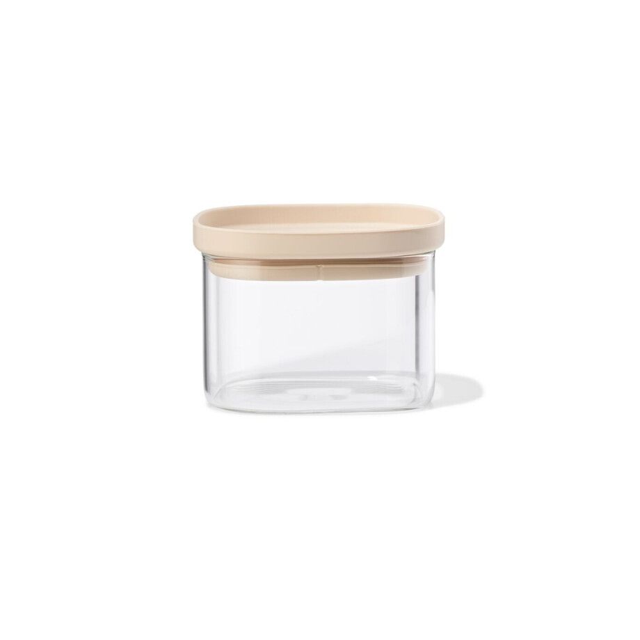 HEMA HEMA Voorraad Bus 470ml Glas Met Deksel (transparant) afbeelding 1