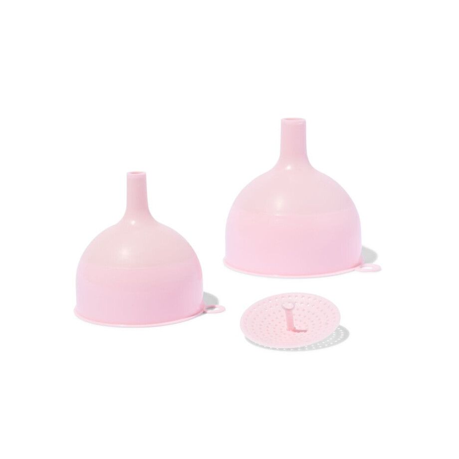 HEMA HEMA Trechters 2 Stuks Roze afbeelding 