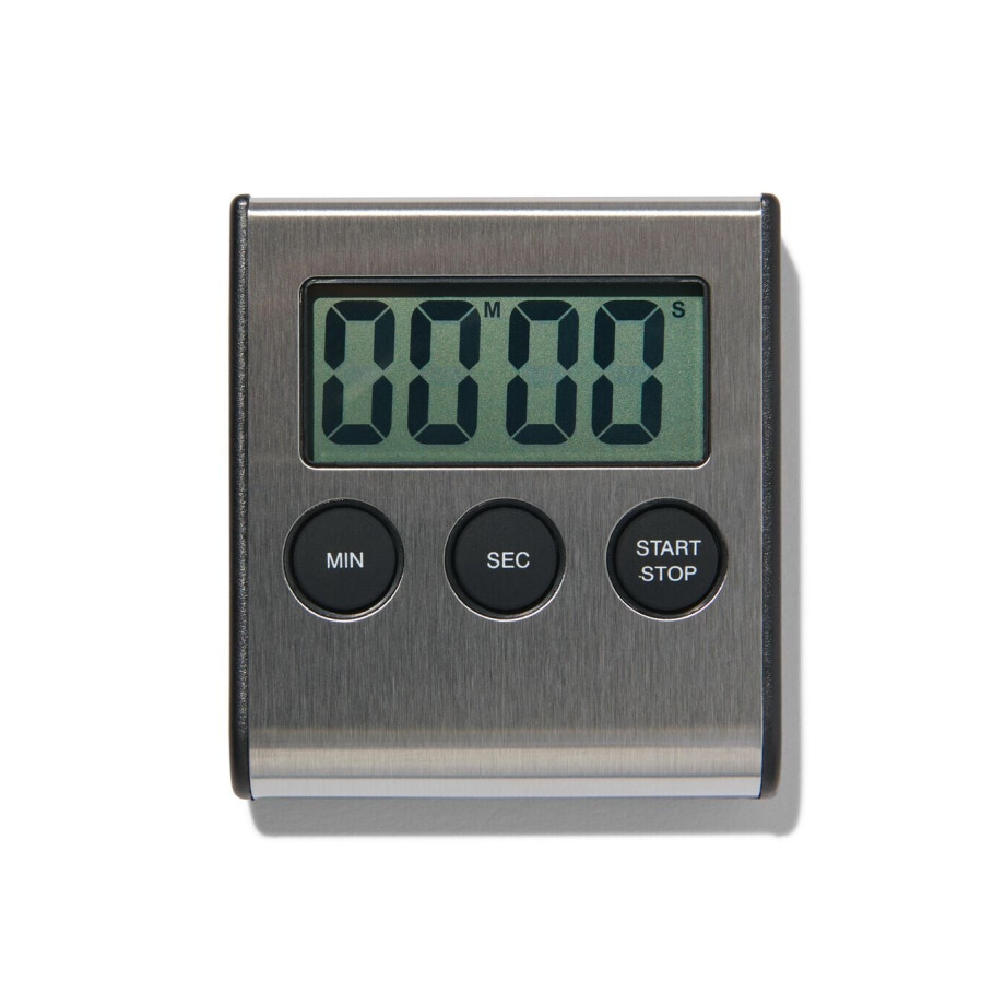 HEMA HEMA Kookwekker Digitaal Magnetisch Rvs (zilvergrijs) HEMA HEMA Kookwekker Digitaal Magnetisch Rvs (zilvergrijs) afbeelding 1