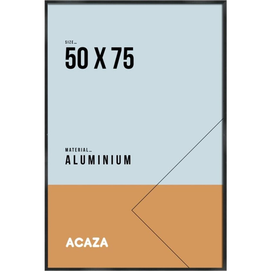 ACAZA Fotolijst - Fotokader - Fotolijst 50x75 cm - Fotokader 50x75 cm - Aluminium - Zwart afbeelding 1