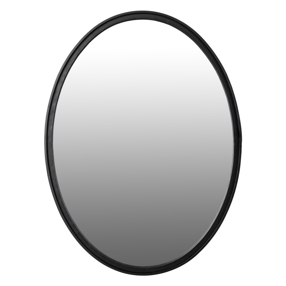 ZILT Ovale Spiegel 'Larrys' 80 x 60cm, kleur Zwart afbeelding 1