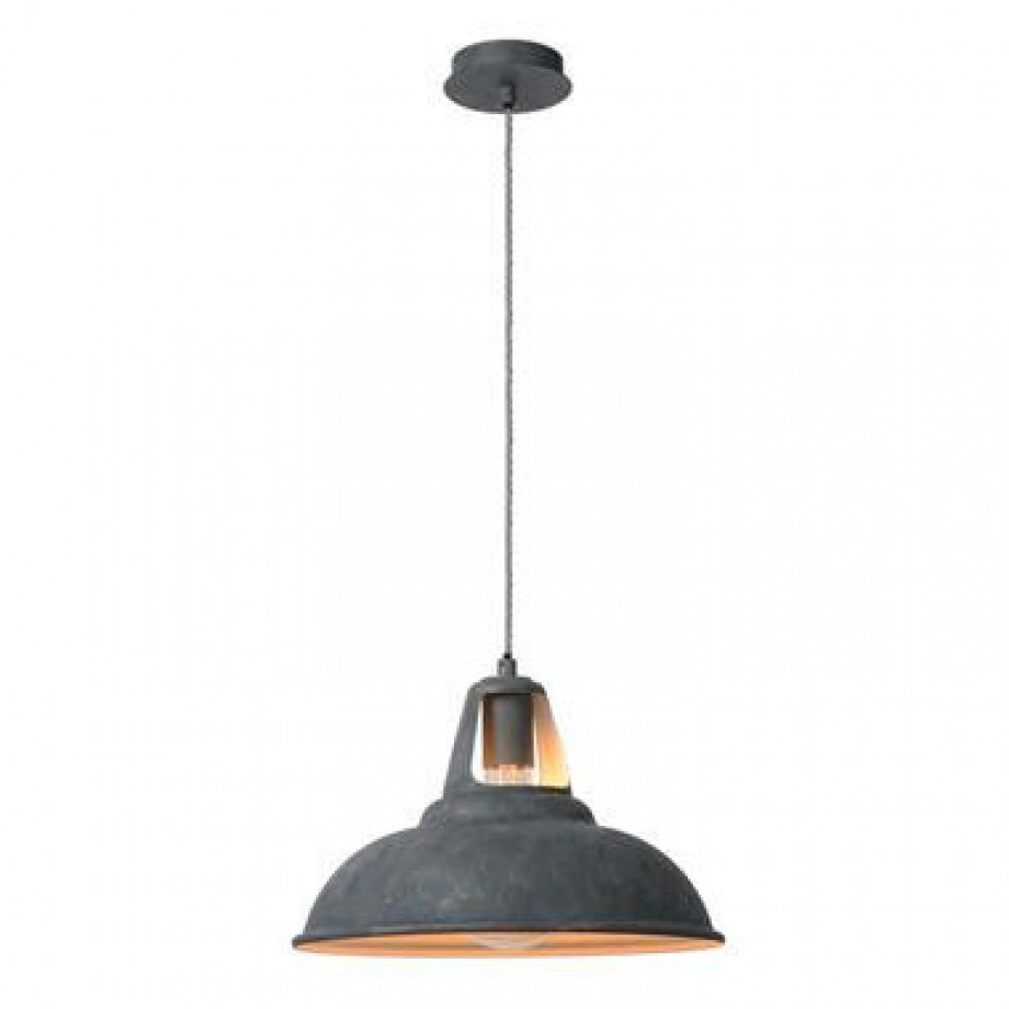 Lucide hanglamp Markit - Ø35 cm - zink - Leen Bakker afbeelding 1