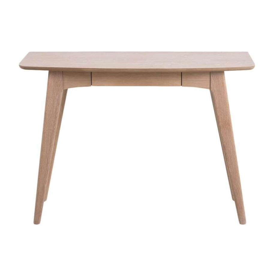 Leen Bakker - Bureau Maxial - Eikenkleur - 45x105x74 Cm - MDF - Bruin afbeelding 1