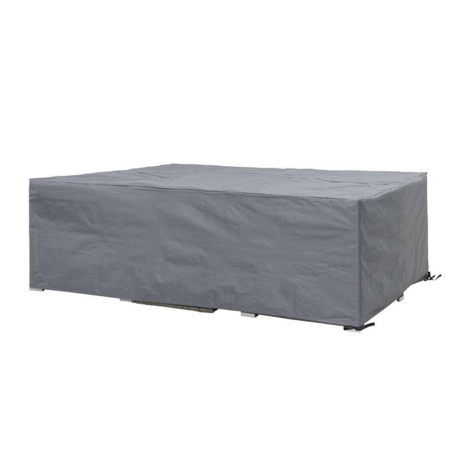 Leen Bakker - Outdoor Covers Premium Hoes - Loungeset S - 70x140x140 Cm - Polypropyleen - Grijs Leen Bakker - Outdoor Covers Premium Hoes - Loungeset S - 70x140x140 Cm - Polypropyleen - Grijs afbeelding 1
