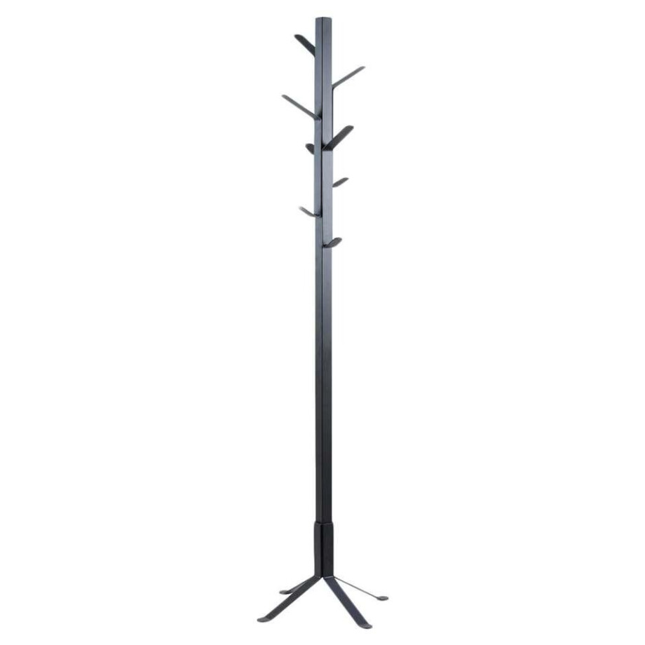 Leen Bakker - Kapstok Perna Klein - Staal - Zwart - 50x180x50 Cm afbeelding 1