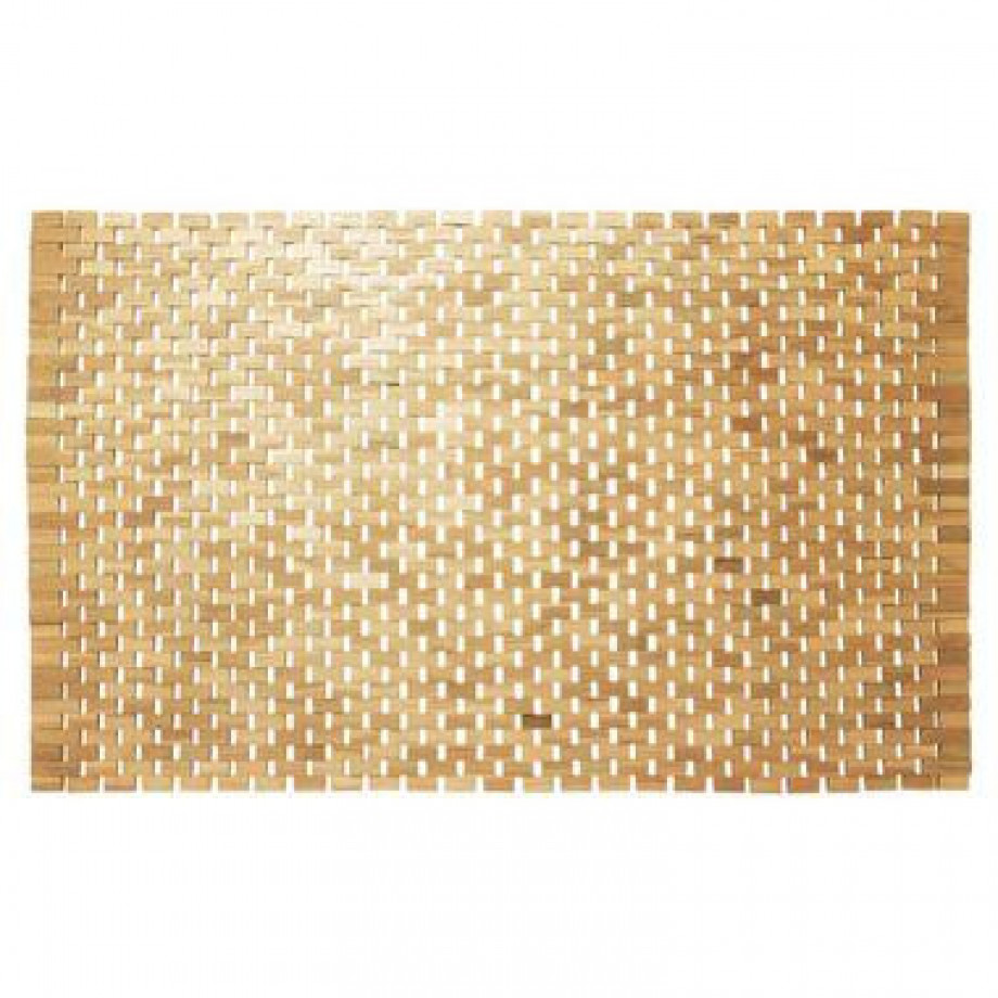 Sealskin badmat Woodblock - bruin - 52x90 cm - Leen Bakker afbeelding 1