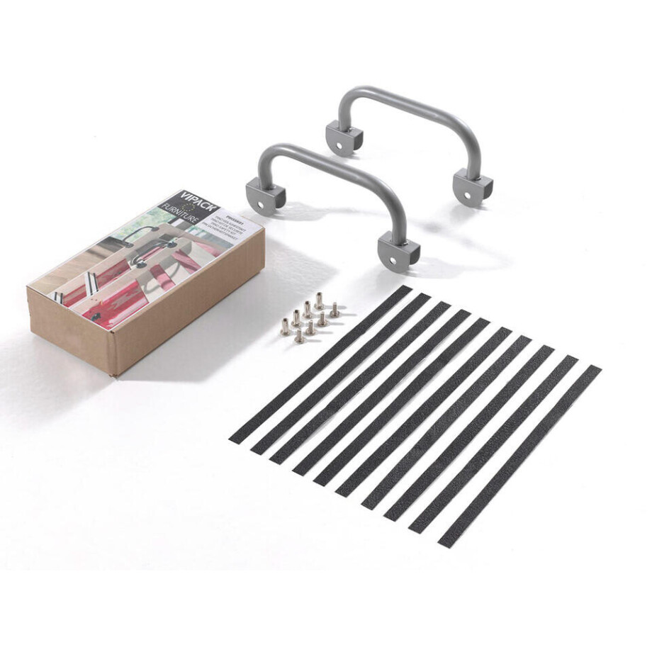 Leen Bakker - Vipack Veiligheidskit Pino - Metaal - Zilverkleurig - 13.5x28x6 Cm Leen Bakker - Vipack Veiligheidskit Pino - Metaal - Zilverkleurig - 13.5x28x6 Cm afbeelding 1