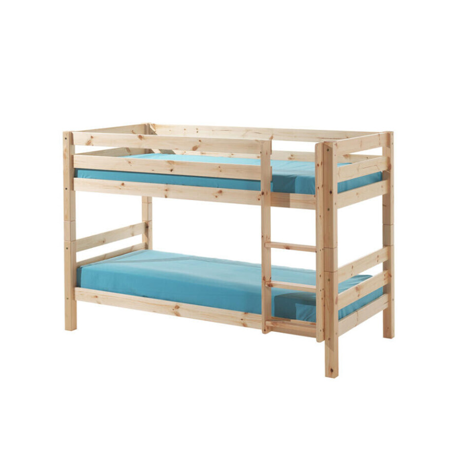 Leen Bakker - Vipack Stapelbed Pino - 140x103x208 Cm - Grenenhout - Beige afbeelding 1