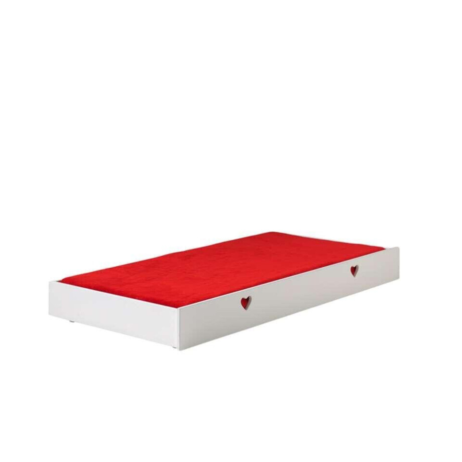 Leen Bakker - VIPACK HEMELBED AMORI OPBERGLADE - Grenenhout/MDF - Wit - 93.6x21.5x198 Cm Leen Bakker - VIPACK HEMELBED AMORI OPBERGLADE - Grenenhout/MDF - Wit - 93.6x21.5x198 Cm afbeelding 1