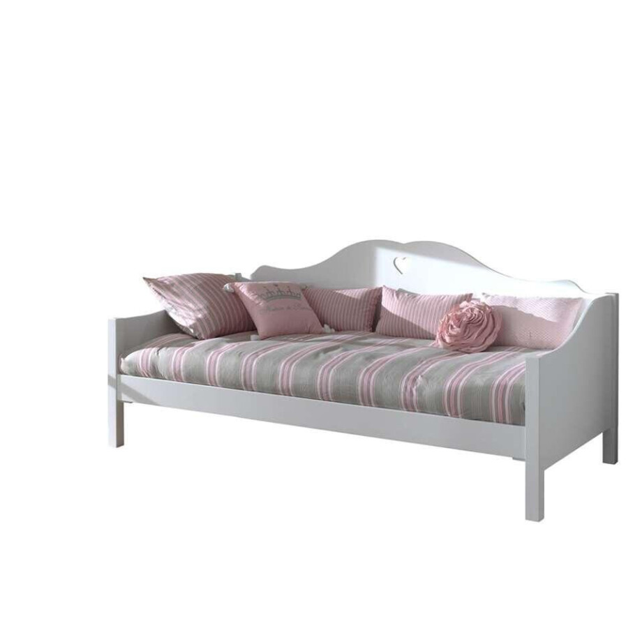 Leen Bakker - Vipack Kajuitbed Amori - 95x97x212 Cm - MDF/Grenenhout - Wit afbeelding 1