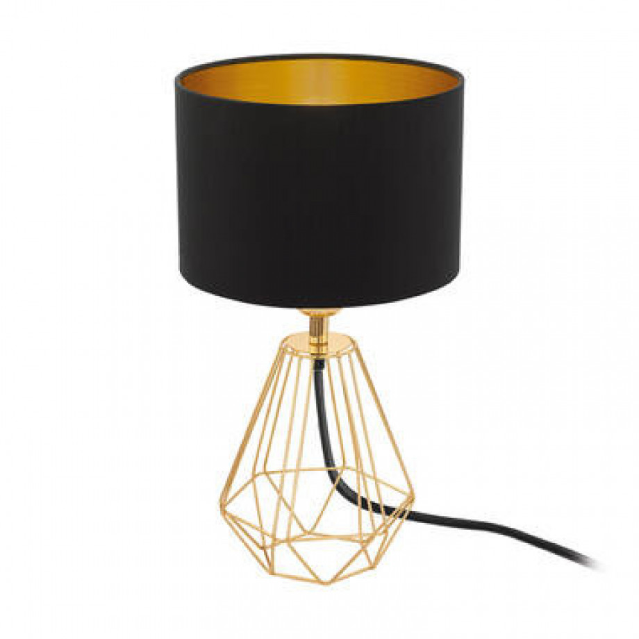 EGLO tafellamp Carlton 2 - zwart/goud - Leen Bakker afbeelding 1