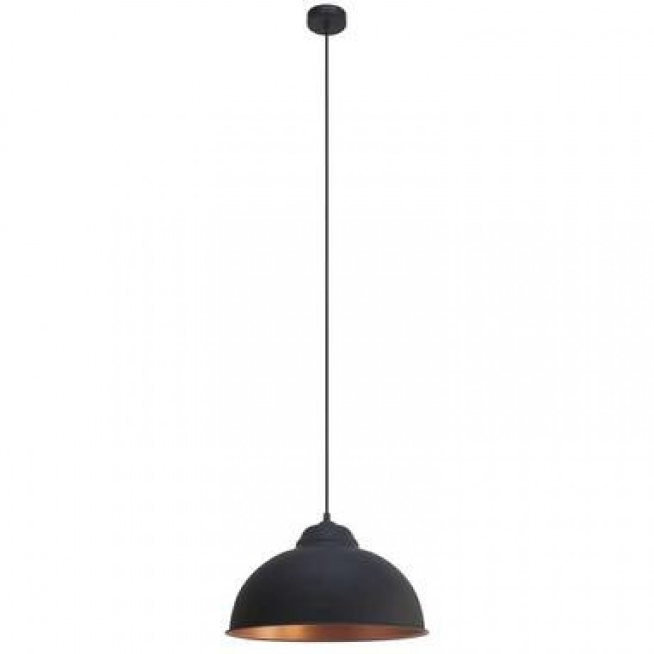 EGLO hanglamp Truro 2 - zwart/koper - Leen Bakker afbeelding 1