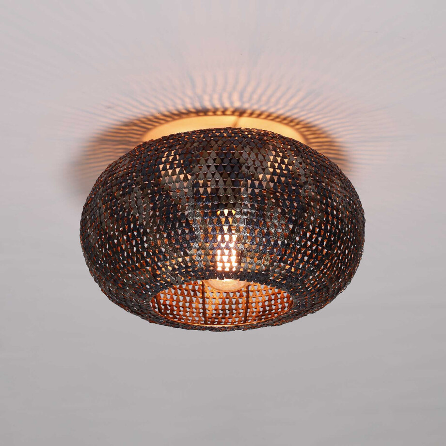 LifestyleFurn Plafondlamp 'Terrial' Burned finish, 40cm afbeelding 1