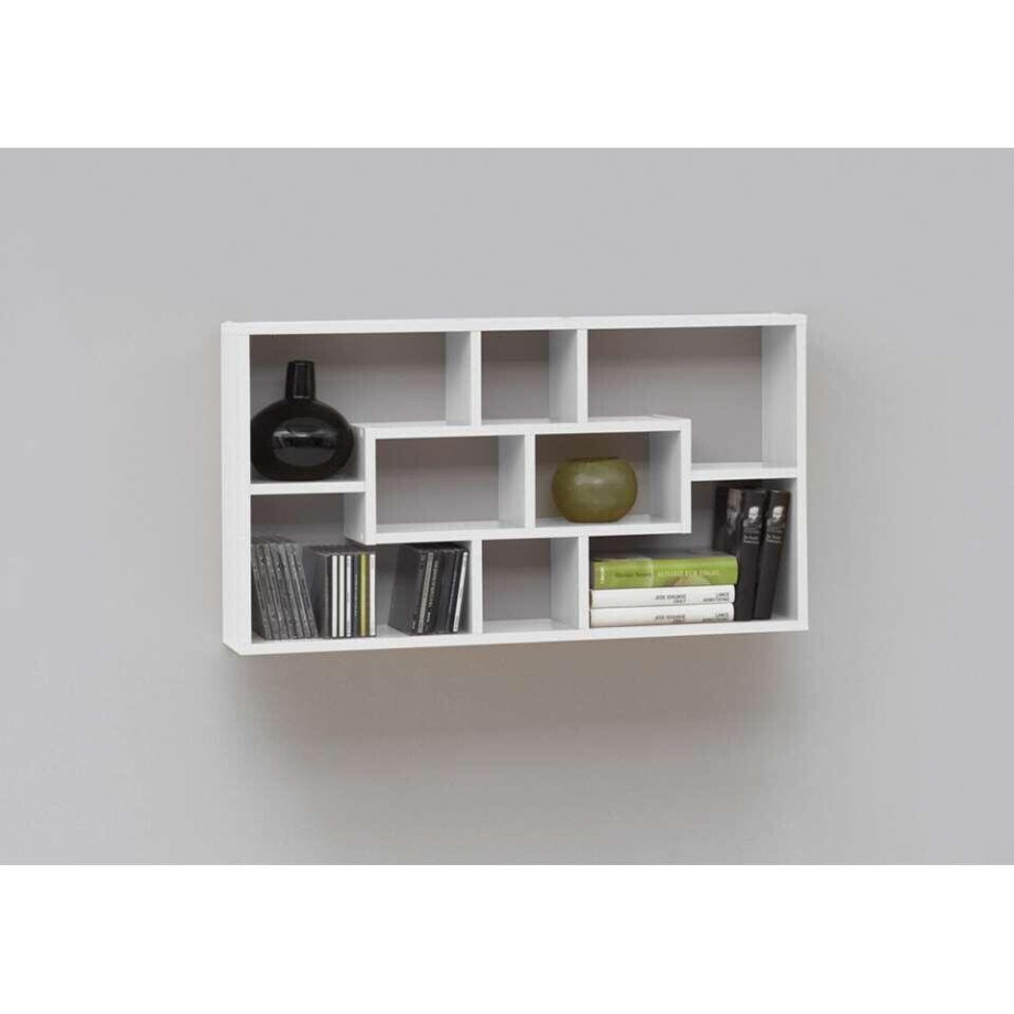 Leen Bakker - Wandrek Lasse - 47,5x85x16 Cm - Spaanplaat - Wit afbeelding 1