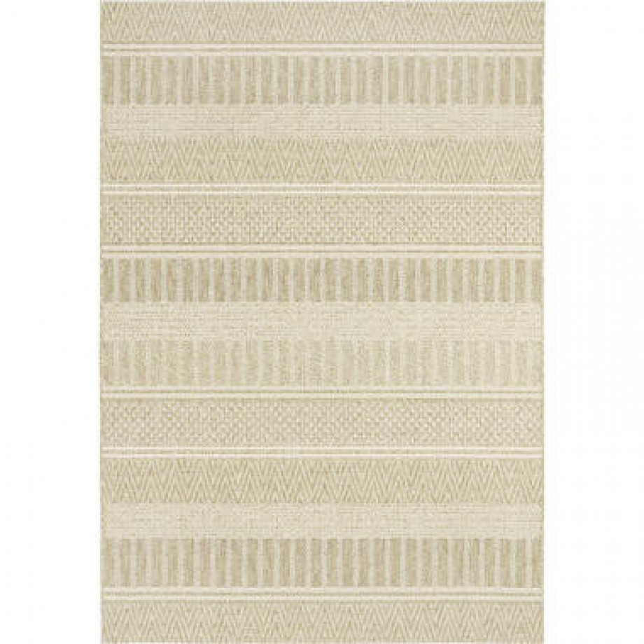 Binnen/buitenvloerkleed Lugo - beige - 120x170 cm afbeelding 1