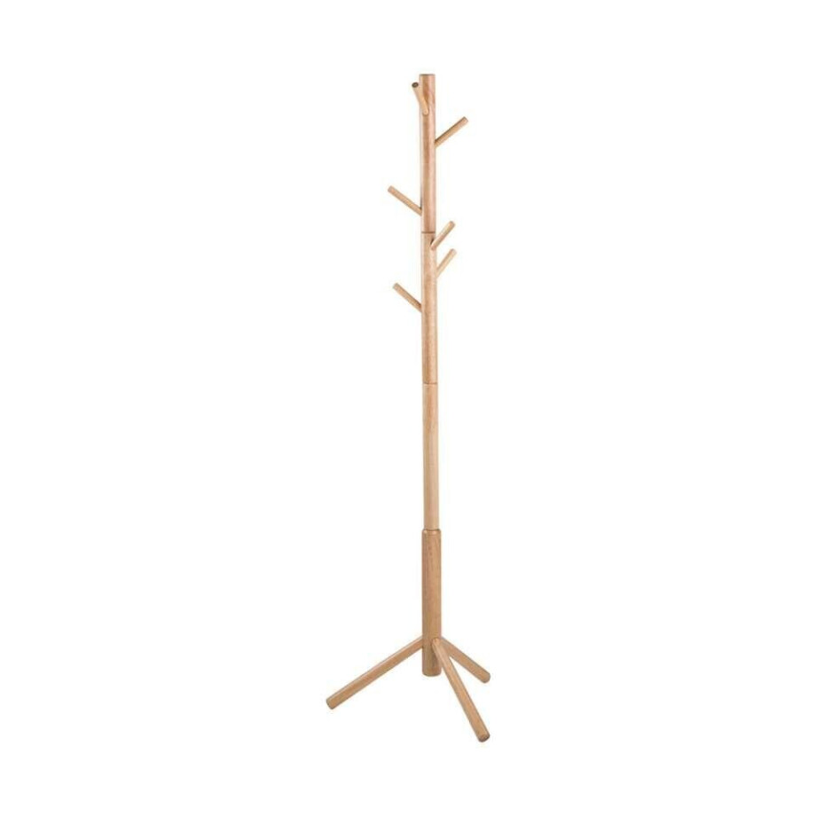 Leen Bakker - Kapstok Tinn - Naturel - 176x51x45 Cm - Hout - Bruin afbeelding 1