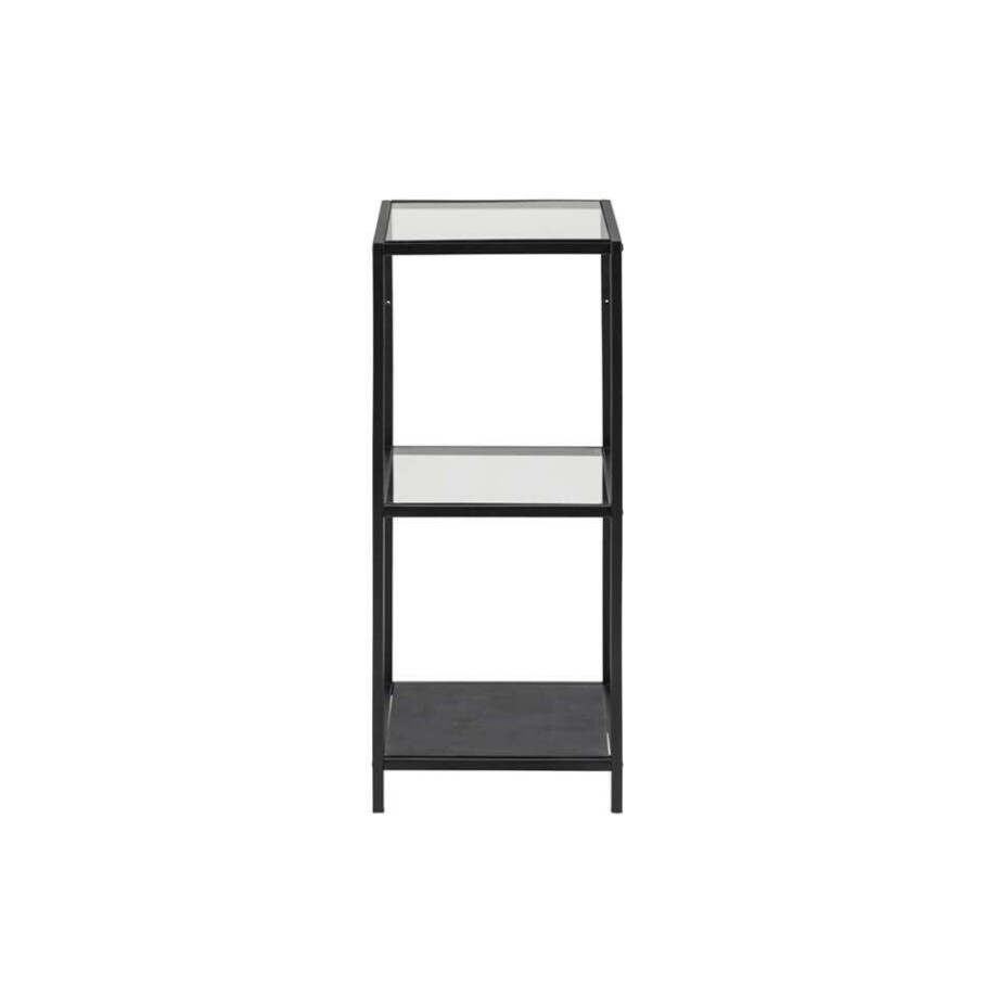 Leen Bakker - Vitrinekast Jelling - / - 82,5x35x37 Cm - Glas - Zwart afbeelding 1