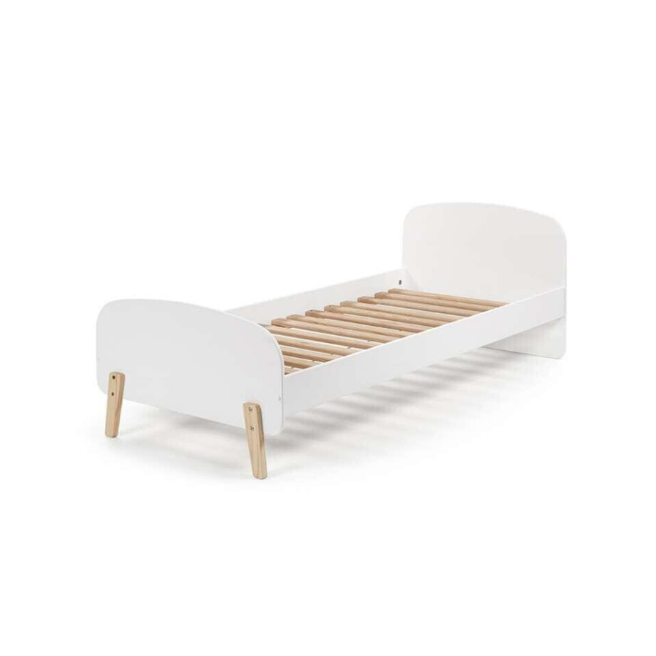 Leen Bakker - Vipack Bed Kiddy - 72,5x95x205,5 Cm - MDF - Wit - 205.5x95x72.5 Cm afbeelding 1