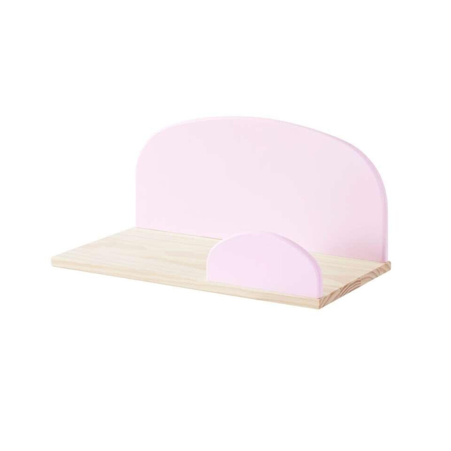 Leen Bakker - Vipack Wandplank Kiddy - Oud - 45 Cm - MDF - Roze - 25x45x21.5 Cm afbeelding 1