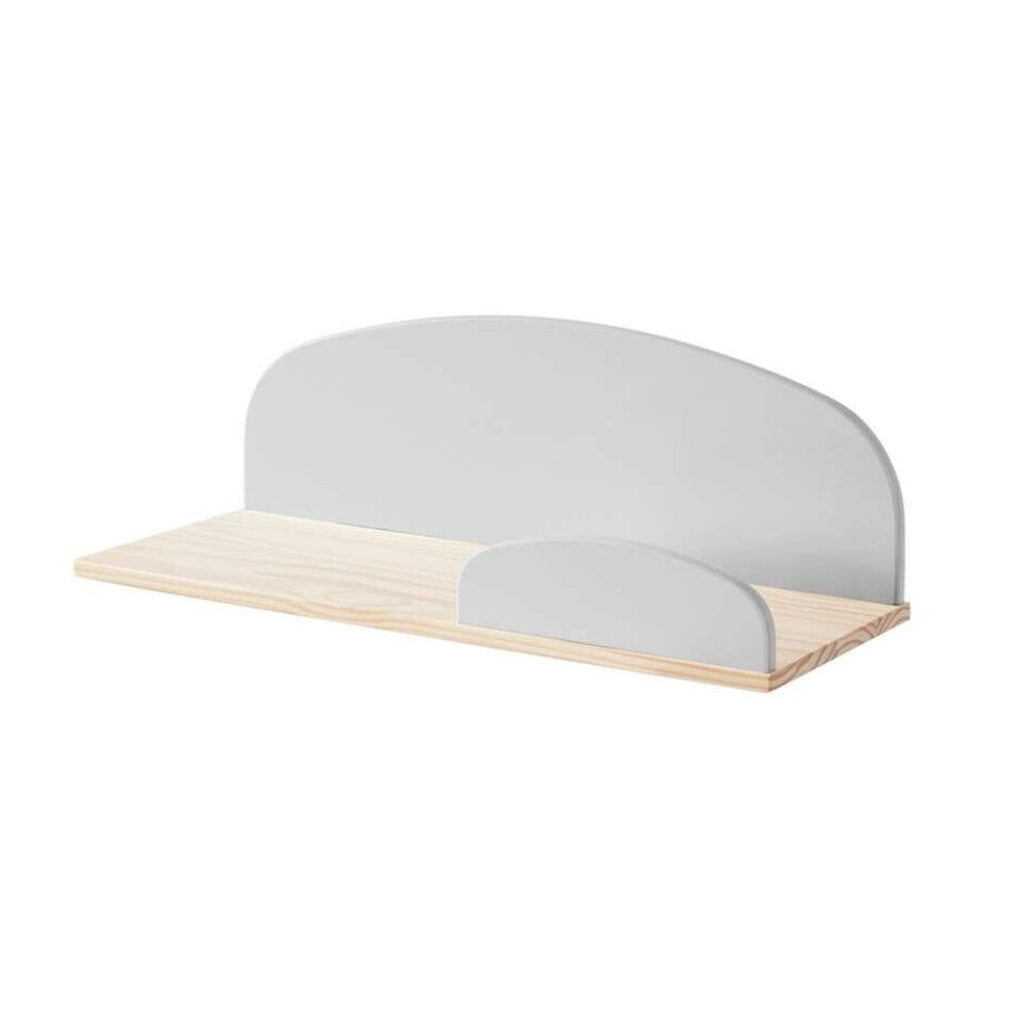 Leen Bakker - Vipack Wandplank Kiddy - 65 Cm - MDF - Grijs - 20x60x21.5 Cm afbeelding 1
